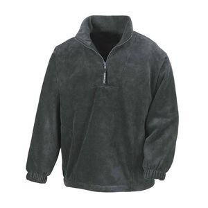 Result Adults Unisex Polartherm Zip Neck Fleece / Oxford Grey